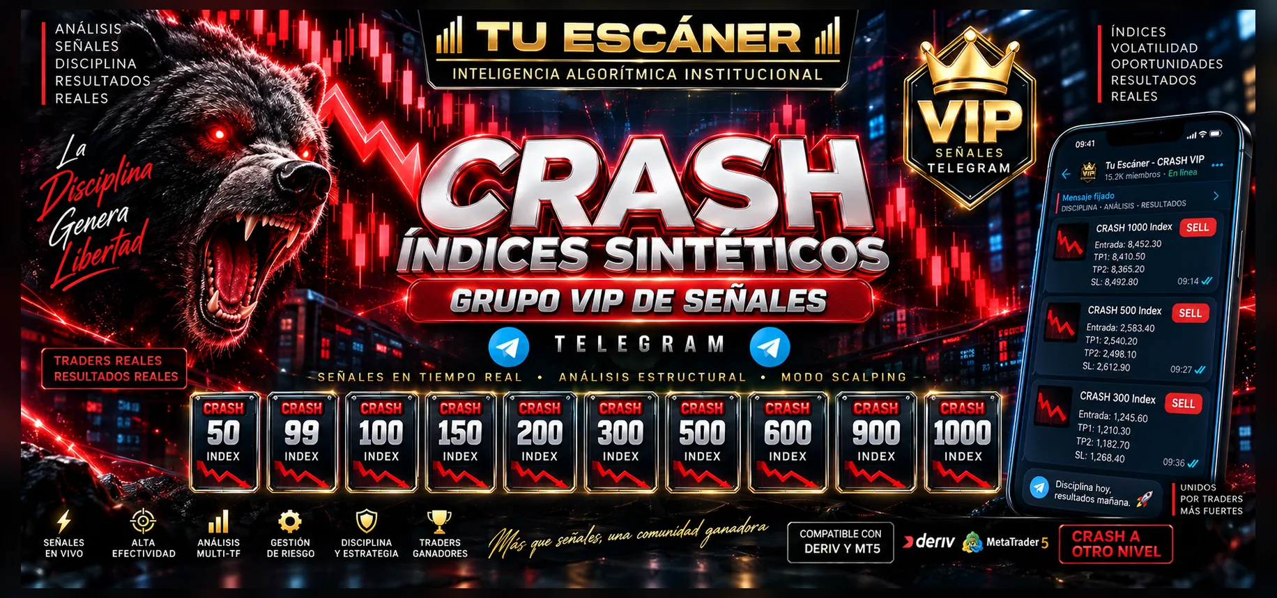 Grupo VIP de señales Crash